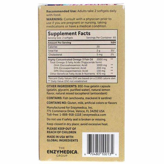 Aqua Biome Fish Oil Maximum Strength, ENZ